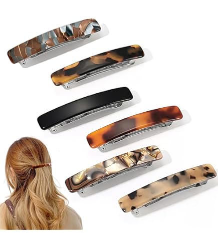 Scunci No-Slip Grip Auto Clasp Barrettes, Colors May Vary 2 Ea Pack Of 4 - View #2