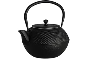 MENASTYL NOVASTYL - Théière en Fonte Noire OSAKA 1.2L - Inspirée de l'art japonais - 7321528