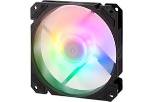 Gelid Solutions Zodiac–120mm PWM ARGB LED–Hydro Dynamic Bearing–12 ARGB LED–1600RPM–3Pin ARGB-4 Pin PWM-Airflow 65.5-Tensione 12-120x120x25mm-Nero