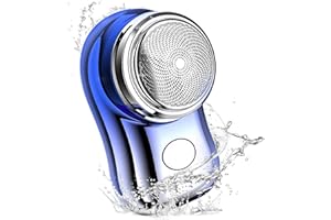 HOAAIGO Práctica Afeitadora Eléctrica Recargable, Pocket Electric Shaver, Afeitadora Eléctrica Portátil, Mini Shaver, Máquina De Afeitar Recargable para Oficina en Casa, Viajes de Negocios (Azul Degradado)