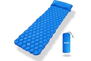 Deeplee - Colchoneta Aislante, colchoneta de Camping Ultraligera para Exteriores, Humedad para Senderismo, Mochilas, Camping, Playa, Isomatte-Blau