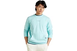 Amazon Brand - Symbol Men Cotton Rich Light Weight Crew Neck Sweatshirt (Regular Fit) (Available in Plus Sizes)