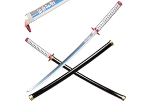 ‎SWORD VALLEY Sword Valley Holz Blade Anime Samurai Schwert, Demon Slayer-Schwert 104 cm- Wooden Cosplay Schwert, Vielfältige Modelle auswählen