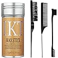 Hair Wax Stick,Slick Back Hair Brush for Hair, Non-Greasy Hair Wax Sticks for Styling Puffs and Wigs,Combing Brush for Loose Hair,Rat Tail Comb for Separation,Edge Brush for Finishing