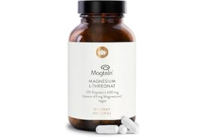 ‎SUNDAY NATURAL SUNDAY NATURAL® Magnesium Threonate - Markenrohstoff Magtein® –120 Kapseln L-Threonat – 2.040mg Magnesium L-Threonate pro Tagesdosis – zur Versorgung des Nervensystems – Laborgeprüft, vegan