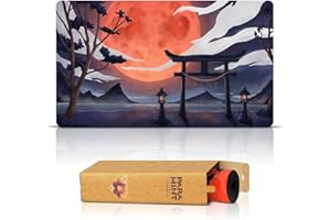 Paramint Blood Moon Torii Gate (Stitched) - MTG Playmat - Compatible with Magic the Gathering Playmat - Play MTG, YuGiOh, TCG - Original Play Mat Art Designs & Accessories