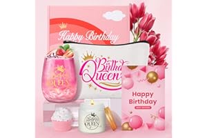 AYGE Birthday Queen Gifts for Her, Birthday Pamper Gifts for Women, Birthday Hamper Gifts, Personalised Gift Set, Gift Box, Sister, Best Friends