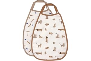 LÄSSIG Baby Kleinkind Lätzchen (2 Stk.) Bio-Baumwolle Druckknopf / Medium Drop Bib Little Mateys royal blue