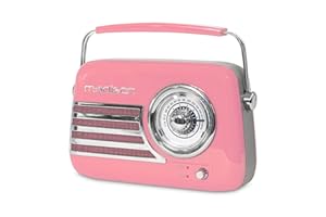 Madison - FREESOUND-VR40P - Radio bateryjne o mocy 30W z Bluetooth, USB i FM - różowy