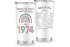 CoCoCherry 50th Birthday Gifts for Women, 50th Birthday Personalised Gifts Mugs, 50th Birthday Gift Perfect Ideas for Mom, Wife, Bestie, Best Friends, Sister