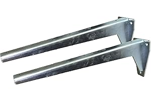 Sunload Shelf Support Heavy Duty Bracket L-Profile Console Galvanised Steel (2 x 380 mm)