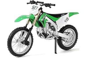 Risopen Jouet de motocross Dirtbike - Modèle de moto - Mini Supercross Motorcross - Collection de modèles ou cadeau pour adulte - Enfant garçon (vert)