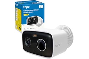 Tapo C400 Telecamera WiFi Esterno FHD senza Fili, Batteria 5200mAh fino a 180 Giorni, Telecamera di Sorveglianza, Visione Notturna a Colori, Rilevamento Persone, Allarme Sonoro e Luminoso, IP65