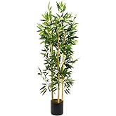 YAPAY &Ccedil;İ&Ccedil;EK&Ccedil;İNİZ Gri Saksıda 3 G&ouml;vdeli 120 Cm Bambu Ağacı