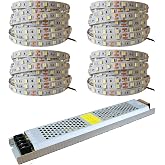 20 Metre Şerit LED Beyaz Renk + 12v 25 Amper 300 Watt LED Trafo - 3 Diren&ccedil;li Double Pcb - Oturma Odası, Yatak Odası ve Mutfak