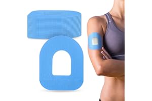 YOUSHARES Patchs Adhésifs pour Omnipod 5, 20 Pièces Patch Omnipod Dash 5 Pansements Autocollants, Protection Capteur Omnipod, Pansement Étanche Doux pour la Peau, Bleu