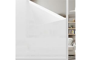 LEMON CLOUD Pellicola per Finestre Privacy, Statica Autoadesiva, Pellicola Opaca Vetri, Anti-UV, Controllo di Calore, per Ufficio Bagno Camera 30 x 200CM
