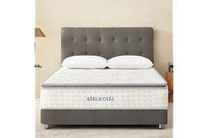 MBLKOIAL Materac 140 x 200 cm, wysokość 30 cm, materac sprężynowy, ortopedyczny materac ze sprężynami kieszeniowymi, stopień twardości H3, certyfikat Öko-Tex, dla dorosłych (30 cm, 140 x 200 cm)