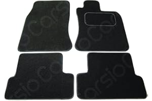 Carsio Tailored Black Carpet Car Mats for BMW Mini Cooper 2001-2006 - 4 Piece Set