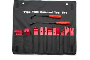 BeiLan 13 Pièces Outils pour Garnitures, Outil Démontage Auto Accessoires Porte Autoradio Tableau de Bord de Voiture Installateur Pry Outil avec Sac de Rangement