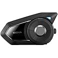 Sena 30K Motorcycle Bluetooth Headset/Mesh Communication System with HD Speakers, Black