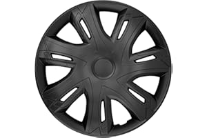 NRM N-Power tapacubos universales de 14 Pulgadas 4 Piezas (Negro Mate)