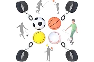 Jastown Balle de Retour Poignet,Balle avec Elastique Poignet,Balle avec Bracelet,Balle attachée à Un élastique,La Corde élastique retourne Le Balle,Balle Poignet Elastique,Balle de Retour Poignet