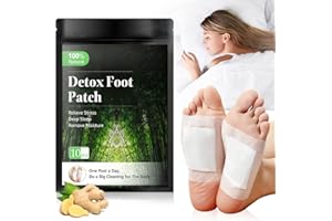 MEMONOTRY Entgiftungspflaster Füße, Detox Fußpflaster Entgiftung Original für Tiefschlaf und Stressabbau, 100% Natürliche Deep Cleansing Foot Pads für Entfernen von Körpergiften und Füße warm (10 Pflaster)