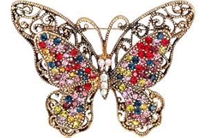 FAIRYGATE Brooches Enamel Brooch for Men Women Retro Rhinestone Lapel Pin Clothing Hat Decoration，B38