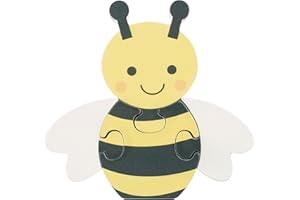 Honey Bee Mini Wooden Puzzles - My First Puzzles, Jigsaw Puzzle Games with Spring Animals - Educational Toys For 1 Year Old + Toddler, Montessori Early Development & Activity Toys by Orange Tree Toys