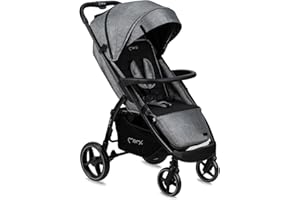 MoMi MIYA EVA poussette pour enfants à partir de 6 mois (jusqu’à 22 kg), harnais de sécurité 5 points réglable, panier de courses, sac de couchage, porte-gobelet, habillage pluie et moustiquair