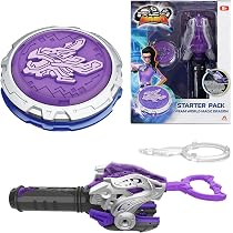 INFINITY NADO Toupie Non-Stop Battle Deluxe Ares Wings - Toupie Combat Avec Lanceur Magnétique