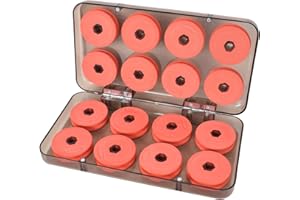 COLEXY 16 Stück Schaumstoff Schnuraufwickler für Vorfächer & Rigs, Vorfach Angelschnur Spulen, Fishing Vorfach Angelschnur Spulen mit Kunststoff Box, Angel-Schaumstoffspulen, für Aufbewahrung von Angelschnur