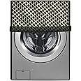 Stylista Waterproof Front Load Washing Machine Cover Compatible for LG 8 kg & 9 Kg checkered brown