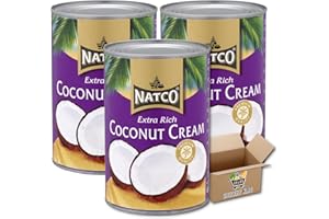 Coconut CREAM Tins 3x400ml | Coconut Milk Extra Rich & Creamy | Premium Quality Grocery King