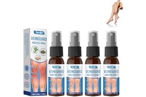 YESTREE Timilk VeinGuard Kräuterspray, Professional Veinhealing Krampfadern Spray, Timilk Krampfadern-beruhigendes spray, Veinhealing Varicose Veins Spray for Legs 30ML (4 Stück)