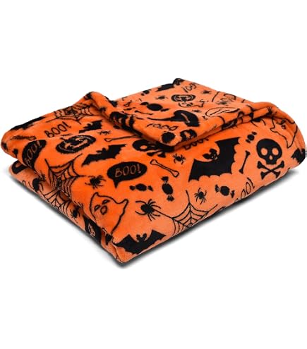 Torchons De Cuisine Halloween - Lot De 2 - Microfibre Ultra Absorbante, Motif Fantôme/citrouille - 42x65 Cm