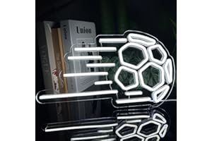 RAINDEE Premier League football Neon Sign,England Team Neon Sign for wall Decor, football Gifts, football Lamp, Neon football for Man Cave, Party, Bar, Dorm, Office Wall Art, Game Room Deco