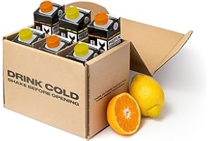 Bebida de Recuperación REFIX – Base Agua del Mar, Baja en Calorías, Orgánica, Sin Azúcar Añadido, Vegana, Electrolitos y Sales Minerales Naturales del Mar - Limón y Naranja - Pack de 6 Tetrapack
