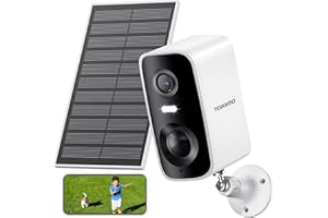 YESKAMO 2K Telecamera Esterno Batteria Telecamere Senza Fili da Esterno Con Visione Notturna a Colori,Allarme Con Rilevazione PIR, Sirena,Audio a 2 Vie,IP66,SD/Cloud