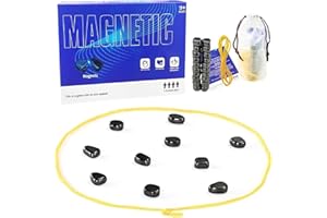 HOKYYCC Magnetspiel, Tragbar Magnetisches Schachspiel, Magnet Schach Tischspiele, Camping-Spiele, Geeignet für Familienfeiern, Geburtstagsparty-Spiel