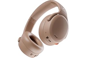 Skullcandy Crusher ANC 2 Wireless Over-Ear Bluetooth Headphones with Multi-Sensory Bass, Active Noise Cancelling, Up to 60 Hours Battery, Microphone for iPhone Android - Primer