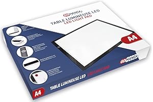 GO MANGA Table Lumineuse Extra-Fine, LED, A4