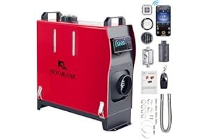 Roomark Riscaldatore Diesel 12V Riscaldatore Aria Diesel Tutto in Uno (tridimensionale-5KW-APP)