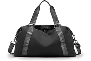 BOXSAM Reisetasche Damen, Sporttasche Handgepäck Tasche Weekender Bag Mit Trolleyhülle, Wasserdicht Travel Bag Duffle Bag Fitnesstasche Trainingstasche Frauen Kliniktasche für Reise Gym,Blau