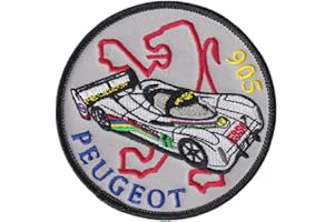 FROM HAWAII WITH LOVE E010 - Ecusson Patch Brodé Thermocollant - Diametre 9 cm - 905 Sport Course Automobile Voiture