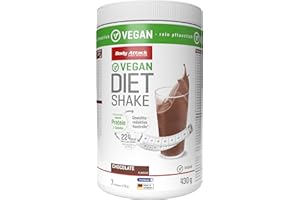 ‎BODY ATTACK SPORTS NUTRITION Body Attack Diet Shake vegan, Chocolate 430g -Made in Germany - hochwertiges pflanzliches Eiweißpulver zum Abnehmen mit Erbsenprotein & Carnipure™ (L-Carnitin), Abnehm Shake als Mahlzeitersatz