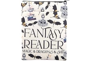 JTOUK Romantasy Novel Fantasy Reader Book Sleeve Book Lover Gift Bookish Gift Reading Gift for Her (Fantasy Reader BSL EU)