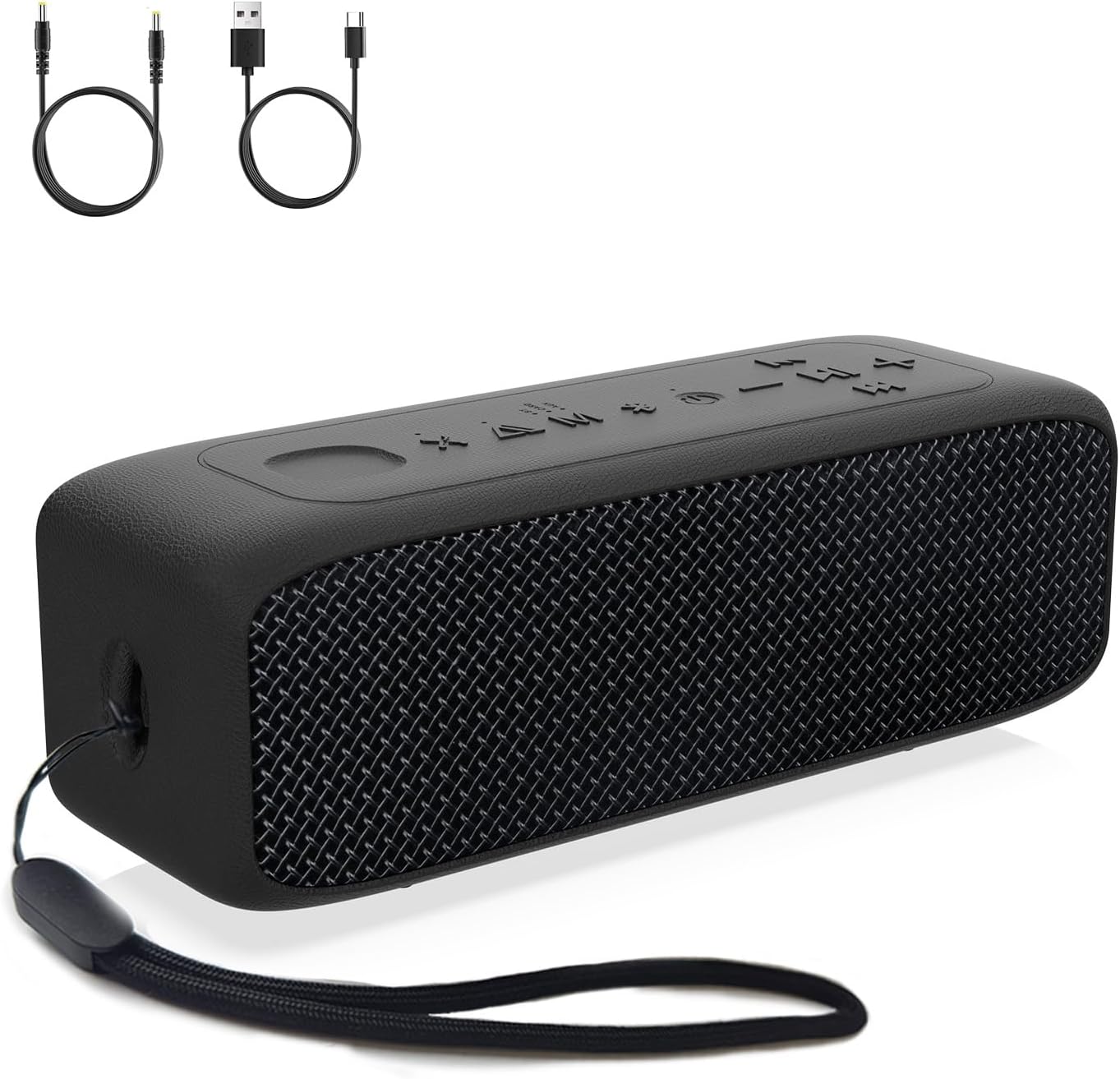 JUOVI Altavoz Bluetooth Portátil 20W, Altavoz Potente IP68 Impermeable con 24H de Música, Bluetooth 6.0, Altavoces Bluetooth Estéreo TWS, Compatible con Tarjeta TF y AUX, para Exterior, Casa y Viajes