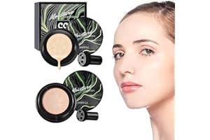 CHAGOO Mushroom Head Air Cushion CC Cream, TIK Tok Mushroom Head Air Cushion CC Cream (Brighten + Natural)
